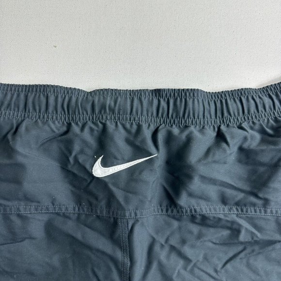 Vintage Nike Embroidered Swim Trunks Mesh Lined 90s Grey Tag Drawstring 2XL - Picture 6 of 7
